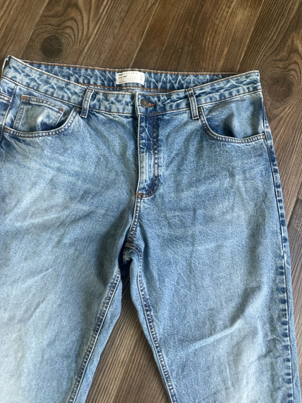 ASOS Light Blue Cropped Ankle Straight leg Denim Jeans - Picture 11 of 12